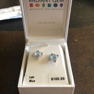 Radiant gem earrings